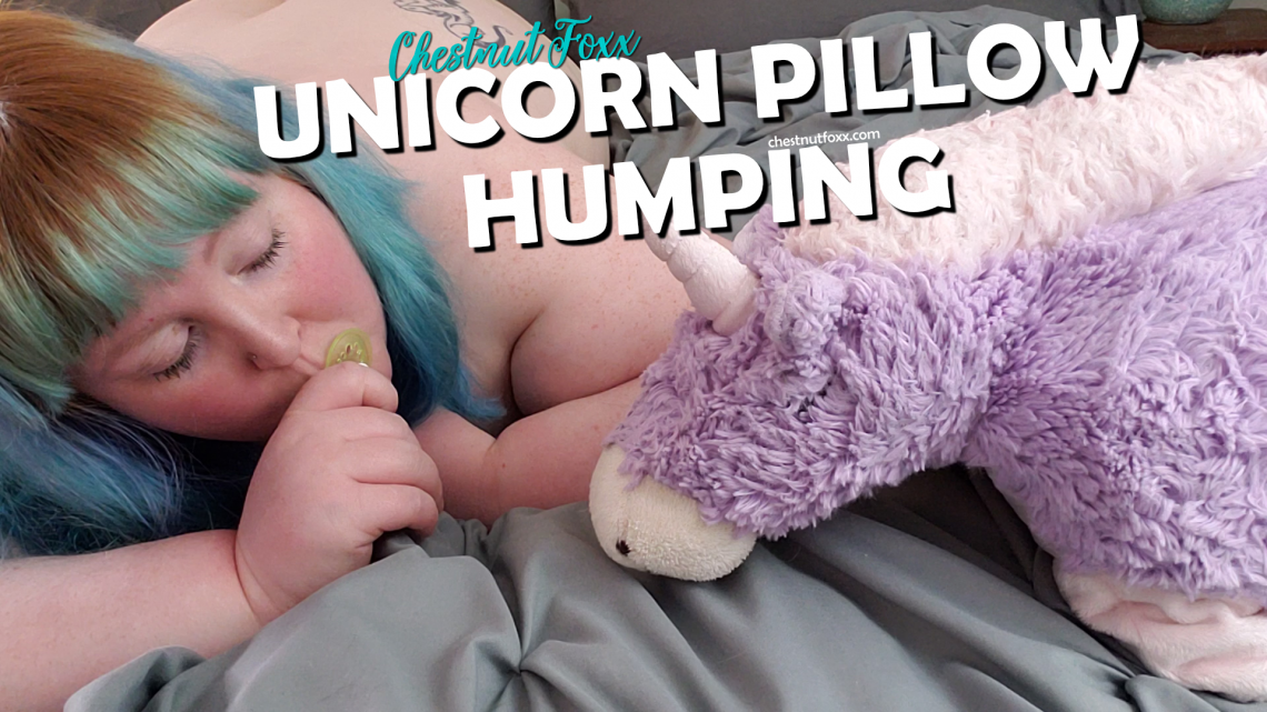 BBW DDlg Babygirl Humps Unicorn Pillow