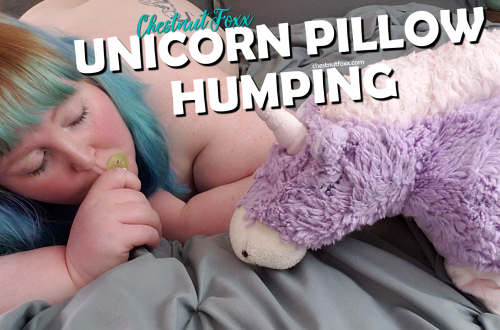 BBW DDlg Babygirl Humps Unicorn Pillow