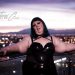 Chestnut Foxx, cute BBW submissive, lounging on the balcony in Las Vegas